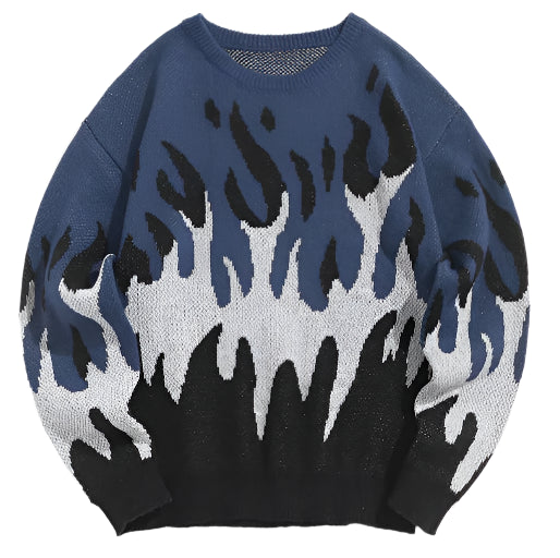 Flame Graphic Sweater