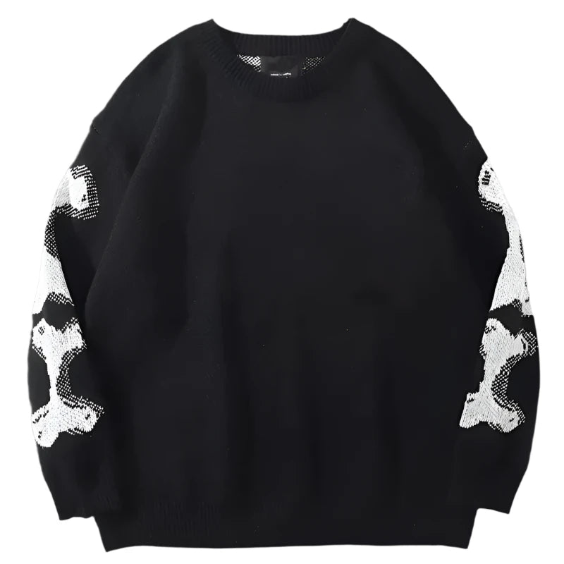 Black Oversized gothic sweatshirt. 